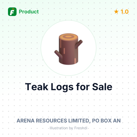 Teak Rough Squares Logs – summary card, no photo uploaded yet