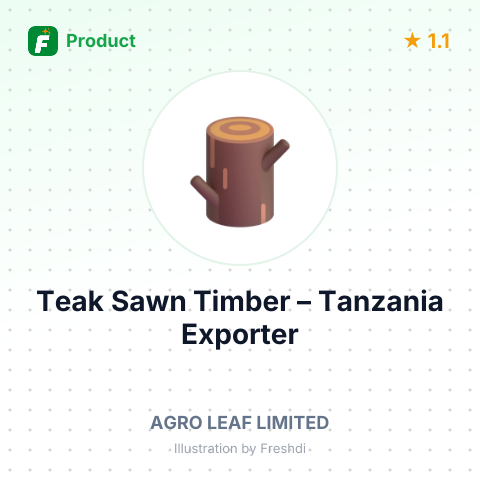 Teak Sawn Timber – summary card, no photo uploaded yet