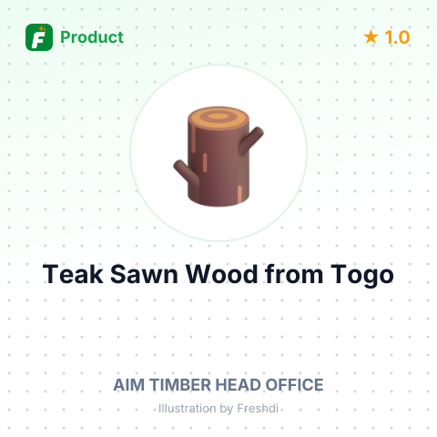 Teak Sawn Wood – summary card, no photo uploaded yet