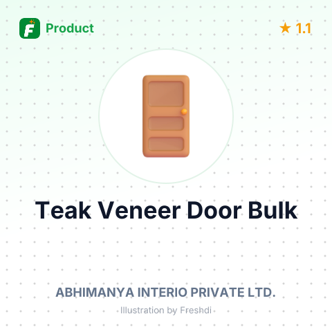 Teak Veneer Door with Teak Wood Frame – summary card, no photo uploaded yet