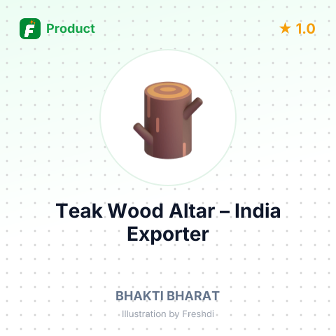 Teak Wood Altar – product summary card, no photo uploaded yet