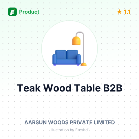 Teak Wood Center Table – summary card, no photo uploaded yet
