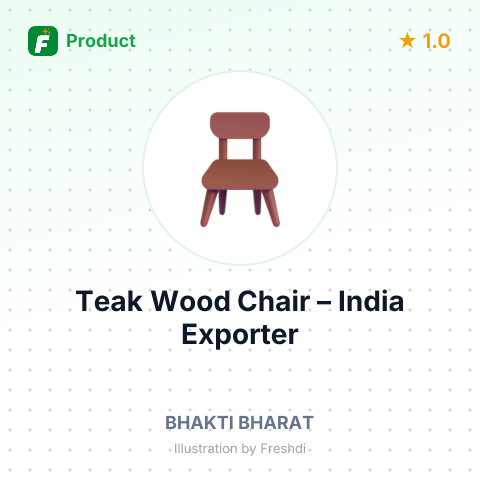 Teak Wood Chair – summary card, no photo uploaded yet