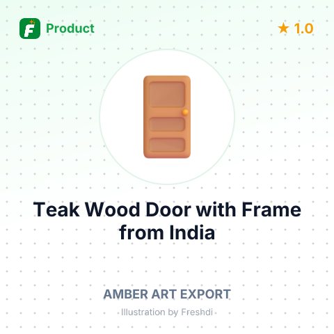 Teak Wood Door with Frame – summary card, no photo uploaded yet