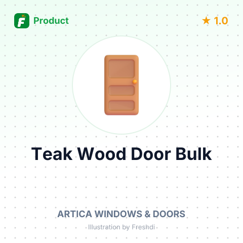 Teak Wood Door – summary card, no photo uploaded yet
