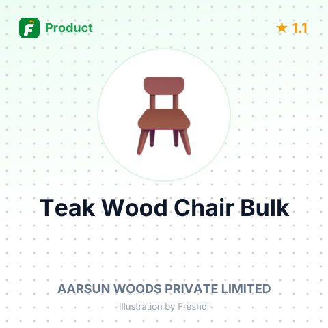 Teak Wood Folding Chair – summary card, no photo uploaded yet