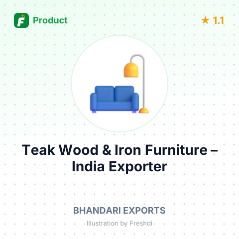 Teak Wood & Iron Furniture – summary card, no photo uploaded yet