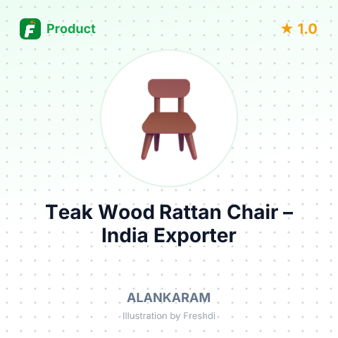 Teak Wood Rattan Chair – summary card, no photo uploaded yet