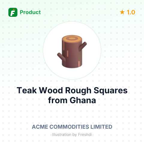 Teak Wood Rough Squares – summary card, no photo uploaded yet