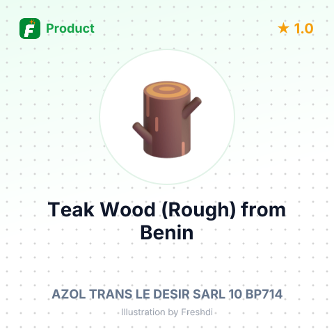 Teak Wood (Rough) – summary card, no photo uploaded yet