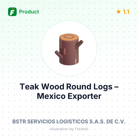Teak Wood Round Logs – summary card, no photo uploaded yet