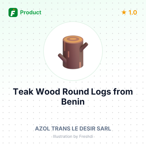 Teak Wood Round Logs – product summary card, no photo uploaded yet