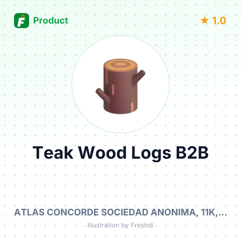 Teak Wood Round Logs – summary card, no photo uploaded yet