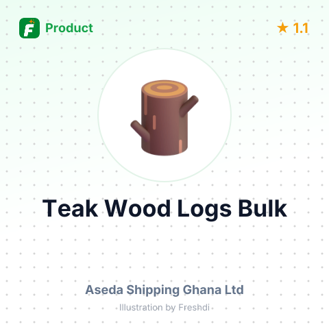 Teak Wood Round Logs – summary card, no photo uploaded yet