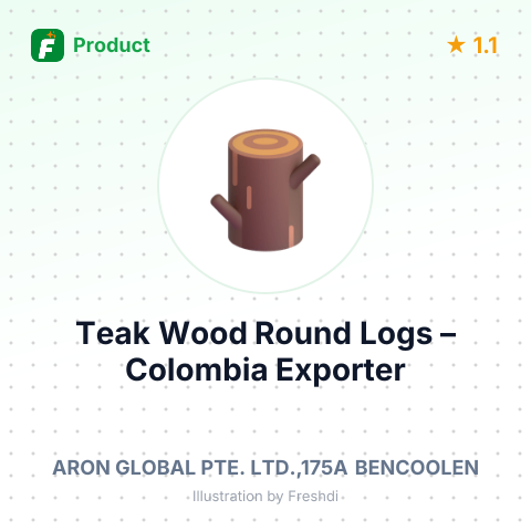 Teak Wood Round Logs – product summary card, no photo uploaded yet
