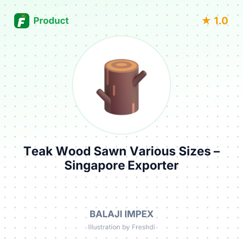 Teak Wood, Sawn, Various Sizes – summary card, no photo uploaded yet