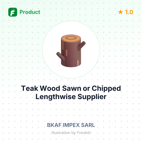 Teak Wood Sawn or Chipped Lengthwise – summary card, no photo uploaded yet