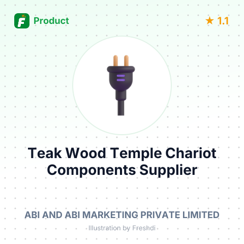 Teak Wood Temple Chariot Components – product summary card, no photo uploaded yet