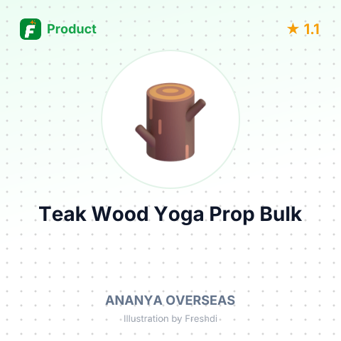 Teak Wood Yoga Prop – summary card, no photo uploaded yet
