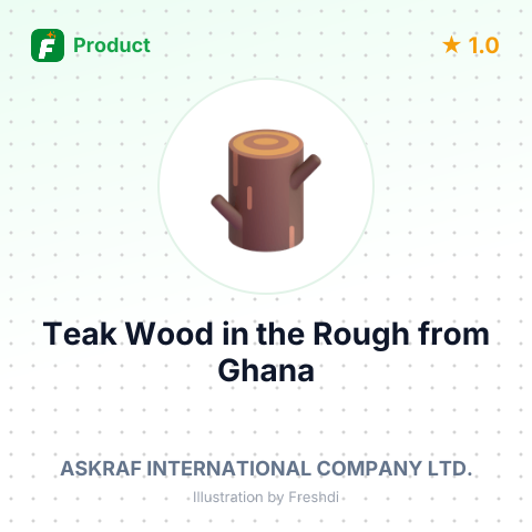 Teak Wood in the Rough – summary card, no photo uploaded yet