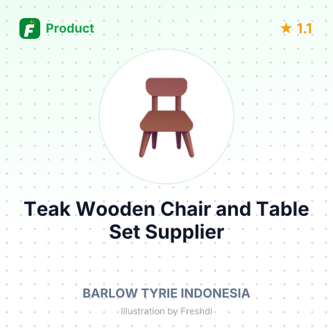 Teak Wooden Chair and Table Set – summary card, no photo uploaded yet
