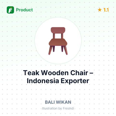 Teak Wooden Chair – summary card, no photo uploaded yet