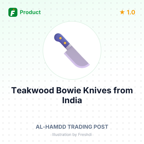 Teakwood Bowie Knives – summary card, no photo uploaded yet