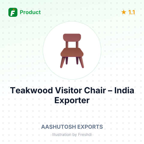 Teakwood Visitor Chair – product summary card, no photo uploaded yet