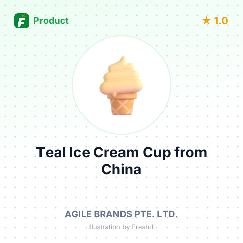 Teal Ice Cream Cup – summary card, no photo uploaded yet