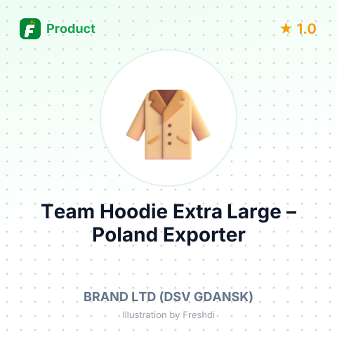 Team Hoodie Extra Large – summary card, no photo uploaded yet