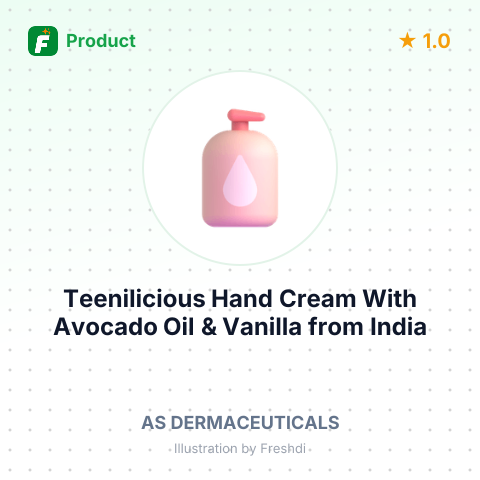 Teenilicious Hand Cream With Avocado Oil & Vanilla – summary card, no photo uploaded yet
