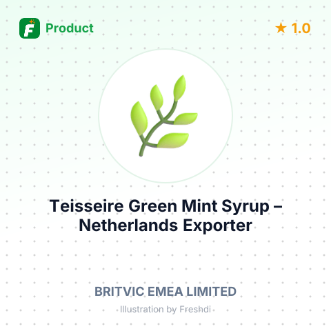 Teisseire Green Mint Syrup – summary card, no photo uploaded yet