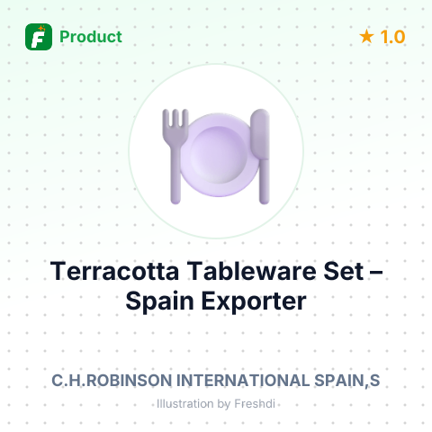 Terracotta Tableware Set – summary card, no photo uploaded yet