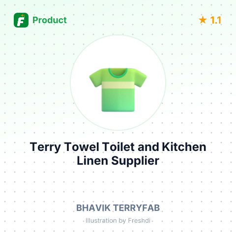 Terry Towel Toilet and Kitchen Linen – summary card, no photo uploaded yet