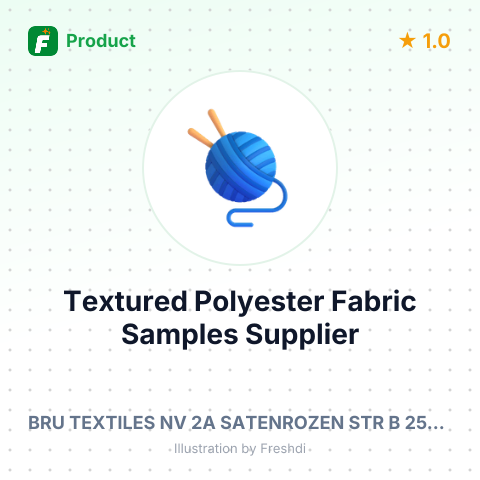 Textured Polyester Fabric Samples – summary card, no photo uploaded yet