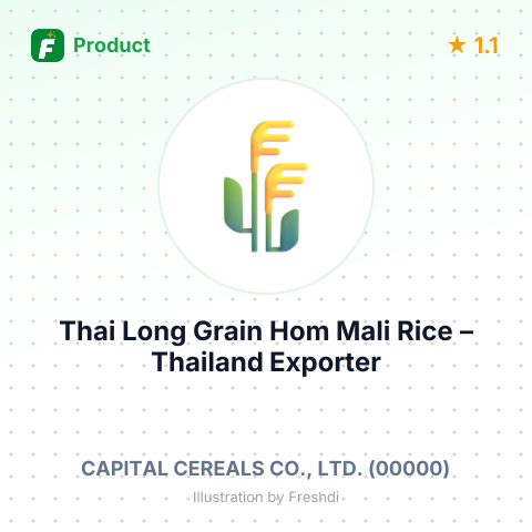Thai Long Grain Hom Mali Rice – summary card, no photo uploaded yet