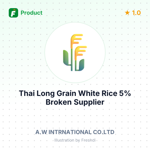 Thai Long Grain White Rice 5% Broken – summary card, no photo uploaded yet
