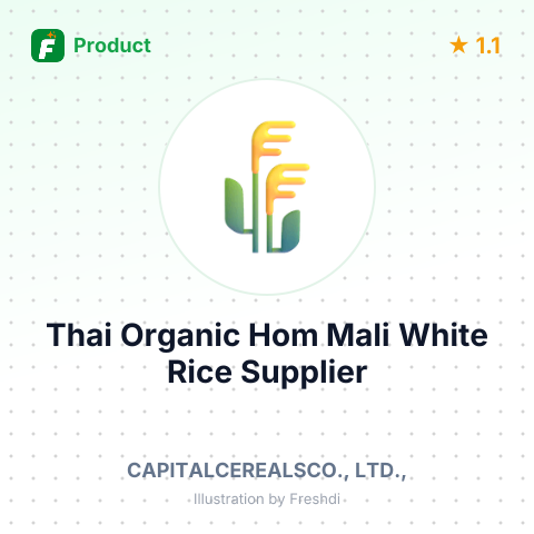 Thai Organic Hom Mali White Rice – summary card, no photo uploaded yet