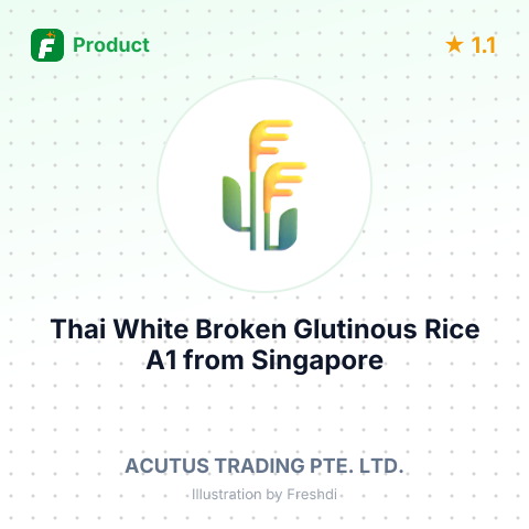 Thai White Broken Glutinous Rice A1 – summary card, no photo uploaded yet