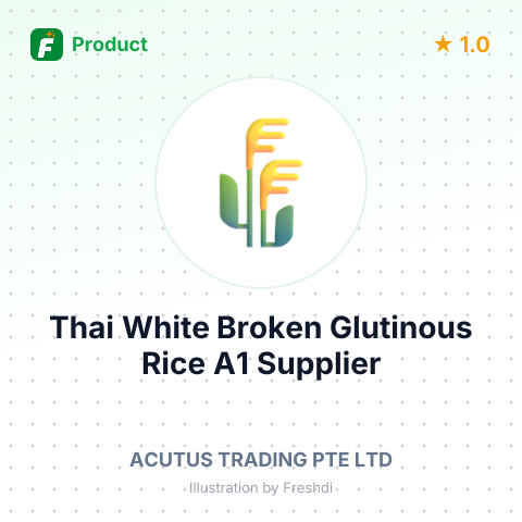 Thai White Broken Glutinous Rice A1 – summary card, no photo uploaded yet