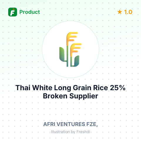 Thai White Long Grain Rice 25% Broken – summary card, no photo uploaded yet
