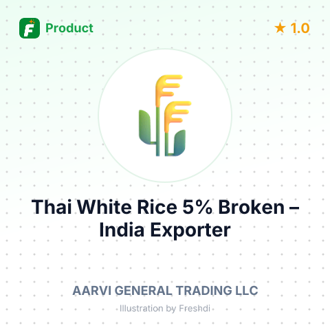 Thai White Rice 5% Broken (25 kg Bags) – summary card, no photo uploaded yet