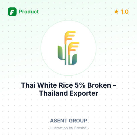 Thai White Rice 5% Broken – summary card, no photo uploaded yet