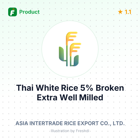 Thai White Rice 5% Broken Extra Well Milled – summary card, no photo uploaded yet