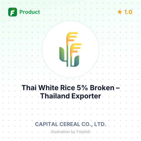 Thai White Rice 5% Broken – summary card, no photo uploaded yet