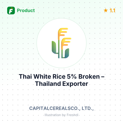 Thai White Rice 5% Broken – summary card, no photo uploaded yet