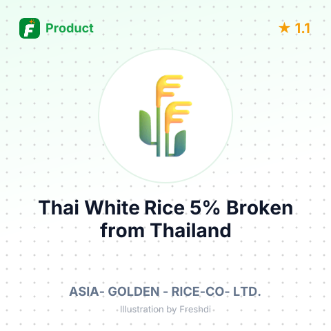 Thai White Rice 5% Broken – summary card, no photo uploaded yet