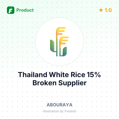 Thailand White Rice 15% Broken – summary card, no photo uploaded yet