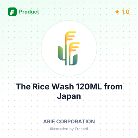 The Rice Wash 120ML – summary card, no photo uploaded yet