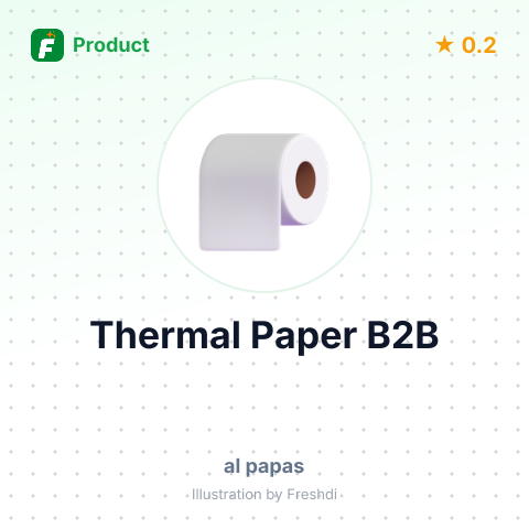 Thermal Paper – summary card, no photo uploaded yet